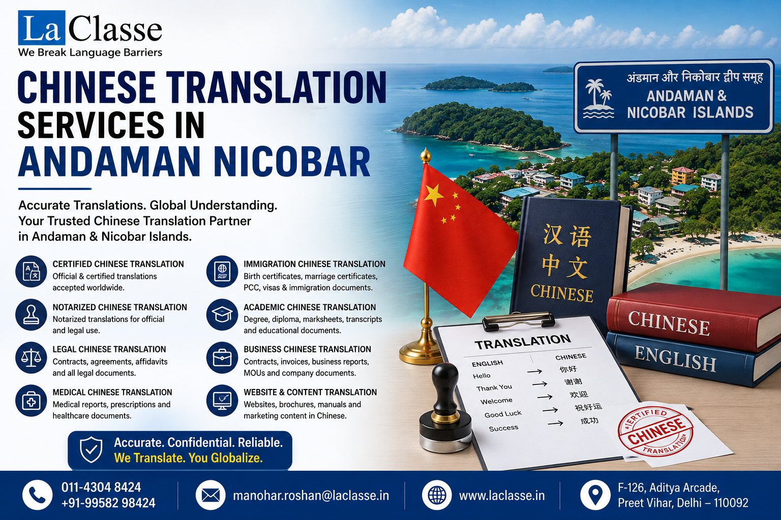 Chinese Translation Services in Andaman and Nicobar Islands